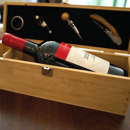 Kutija za vino s graviranim citatom i imenom