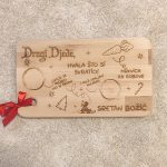 Personalizirana daska s natpisom za božićne poslastice