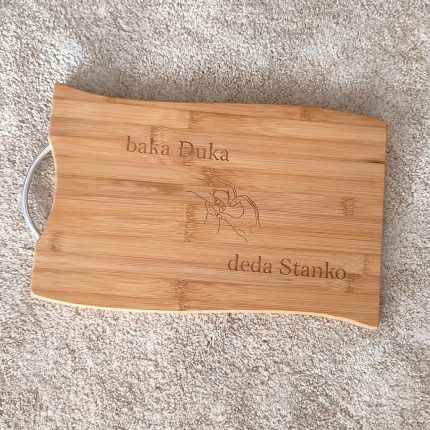 Personalizirani jastuk za baku s ispisanim imenima unuka, poklon za baku, ukrasni jastuk s tekstom, emotivan poklon za rođendan ili Božić.