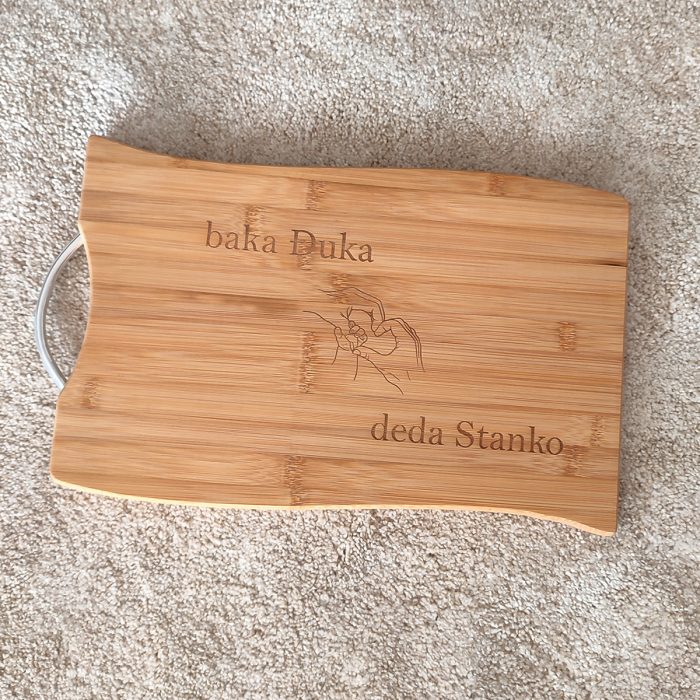 Personalizirani jastuk za baku s ispisanim imenima unuka, poklon za baku, ukrasni jastuk s tekstom, emotivan poklon za rođendan ili Božić.